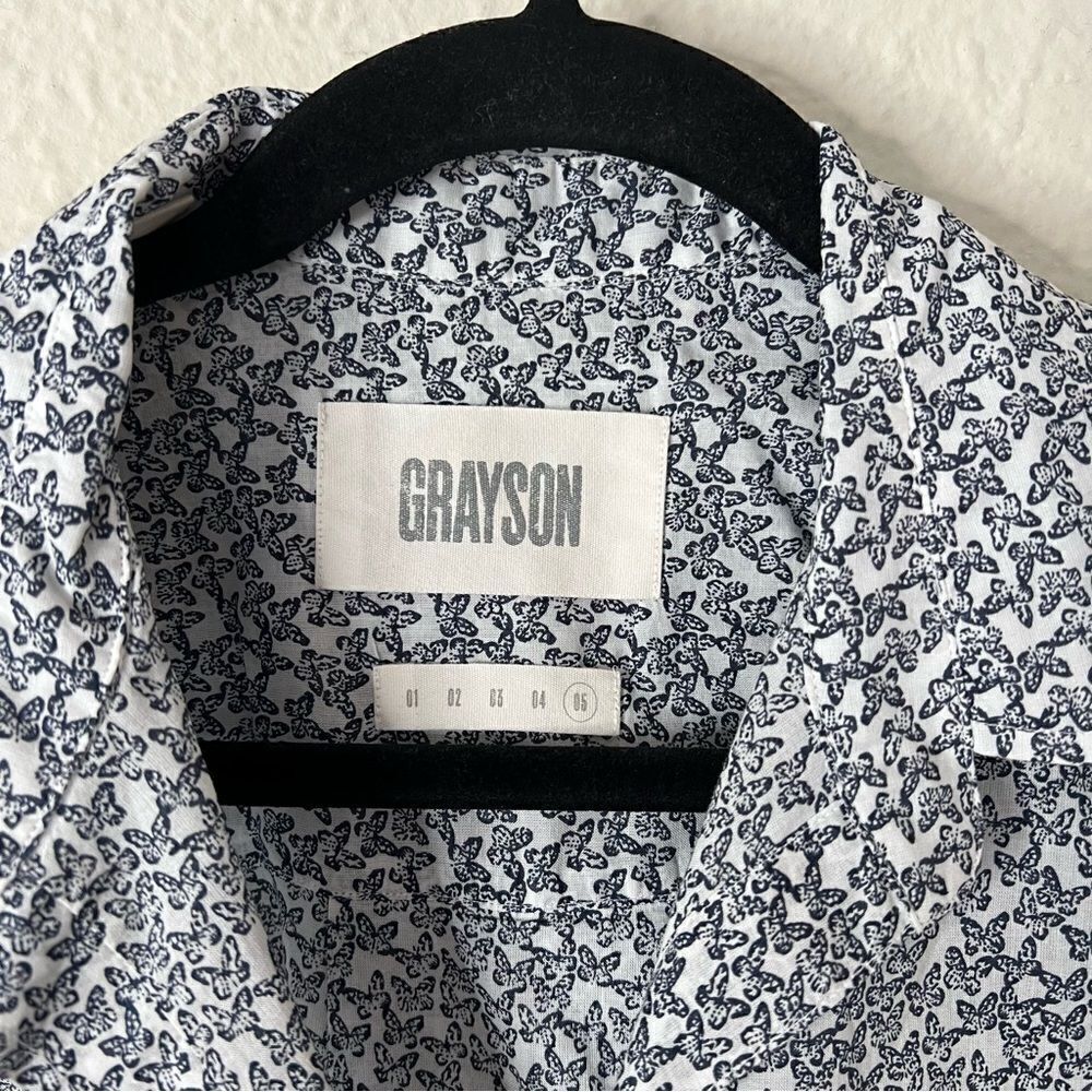 Grayson The Hero Butterfly Print Button Up Shirt … - image 6